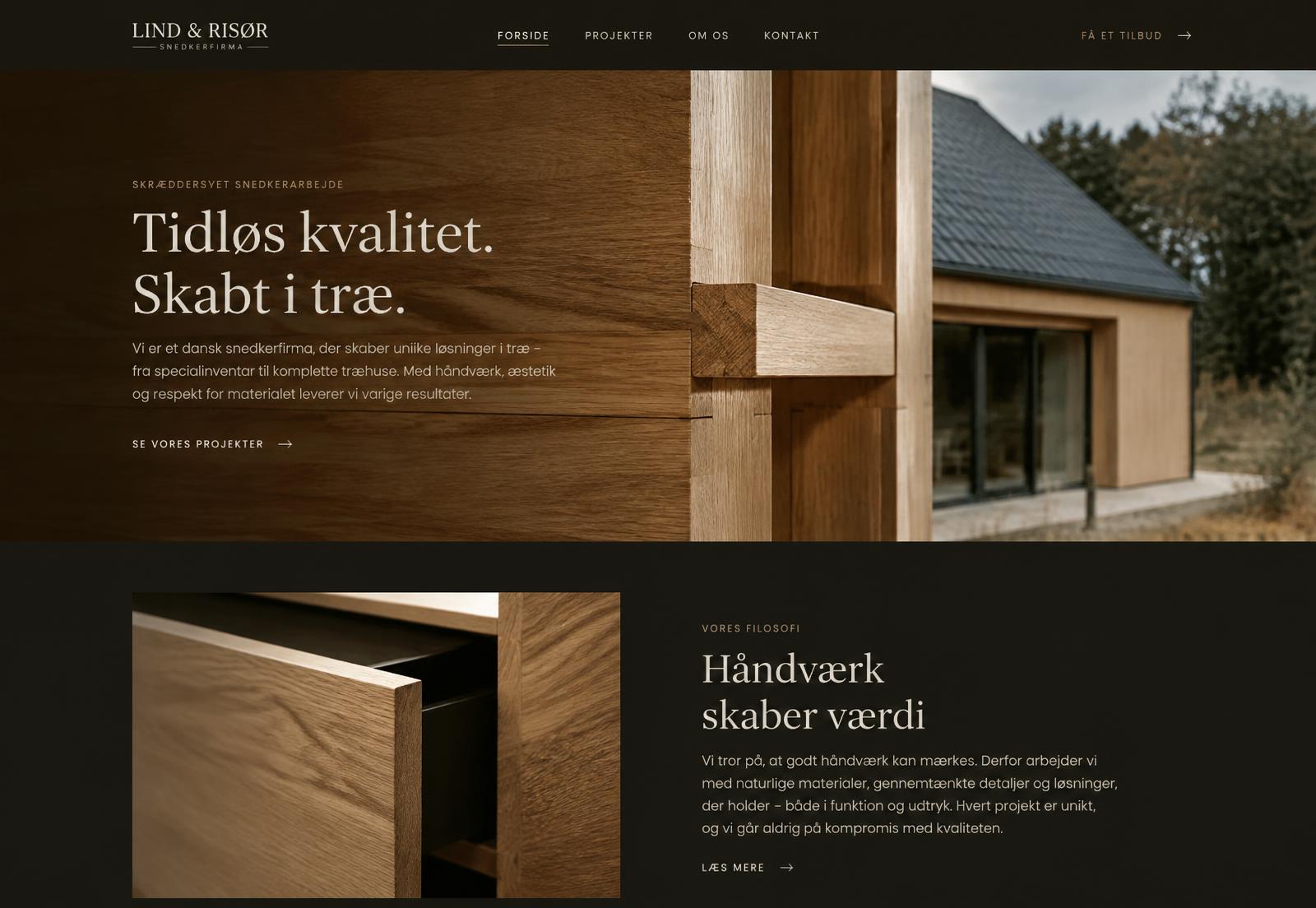 Konceptdesign for Lind & Risør